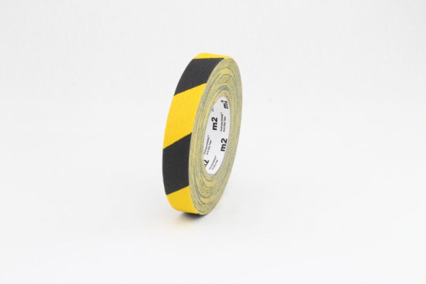 Revêtement antidérapant m2 Rouleau déformable noir/jaune 25mmx18,3m, M2WR025183