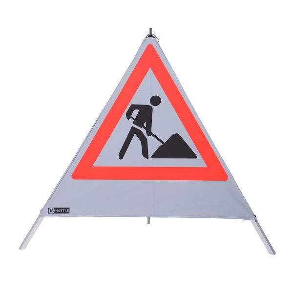 Pyramide d'avertissement NESTLE 90cm WAPY 90R, cadre lumineux avec pied central, film rétro, Schaufelmann VZ123, 19506001
