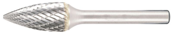 Fraise carbure SW-Stahl, pointue, avec couronne de 12 mm, 82555L-10