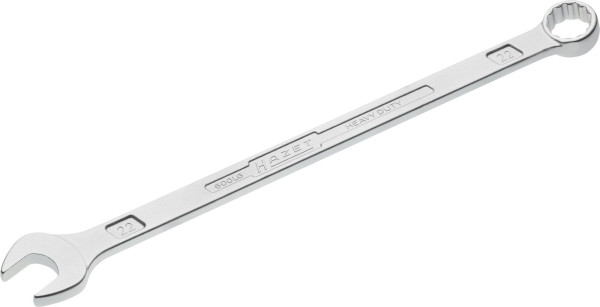 Clé polygonale Hazet, extra longue, design fin, profil de traction externe double hexagonal, 22 mm, 600LG-22