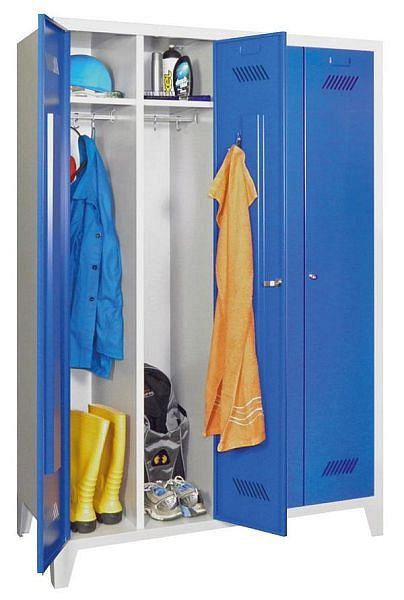 PAVOY Armoire-penderie avec pieds - 2 portes - verrouillables ensemble, 20201-413-331