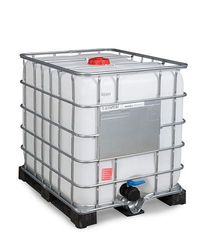 Conteneur pour marchandises dangereuses DENIOS Recobulk IBC, PE, 1000 l, ouverture NW150, sortie NW80, 266-194
