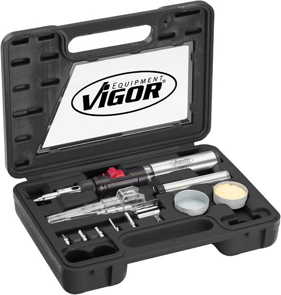 Coffret de fer à souder à gaz VIGOR, nombre d'outils : 12, V5512