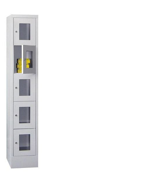 Armoires de vestiaire PAVOY avec piètement, largeur du compartiment 300 mm, avec portes vitrées, 21213-153-091