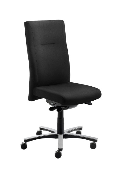 Mayer Sitzmöbel Chaise pivotante XXL, pour utilisateurs jusqu'à 150 kg, revêtement : cuir véritable, noir, 2298_81007