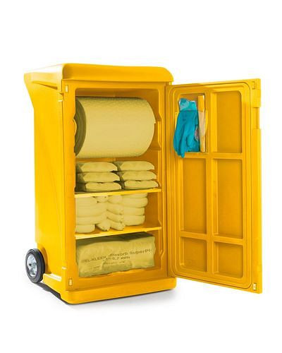 Kit d'urgence mobile DENSORB, liant dans le Caddy XL jaune, spécial, 290-811