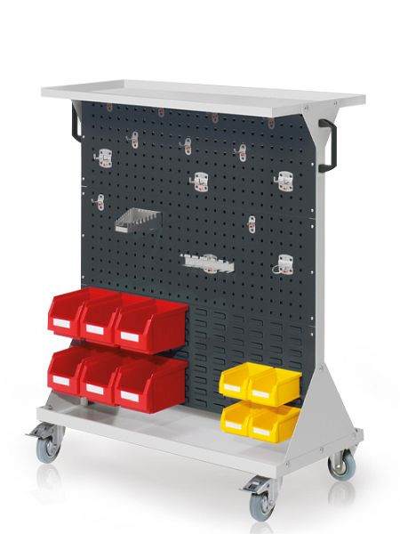 Chariot Bedrunka+Hirth RasterMobil® - taille 3, dimensions : 1000 x 500 x 1230 mm, 1 x base de support en tôle d'acier, 04.43.2216