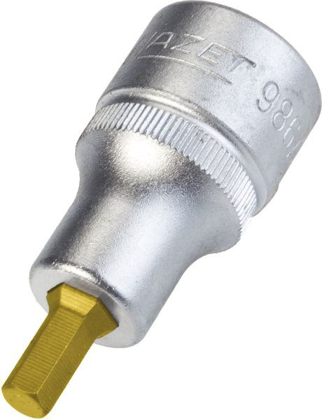 Douille de tournevis Hazet, carré creux 12,5 mm (1/2") profil de douille hexagonale, 7/32", 986A-7/32