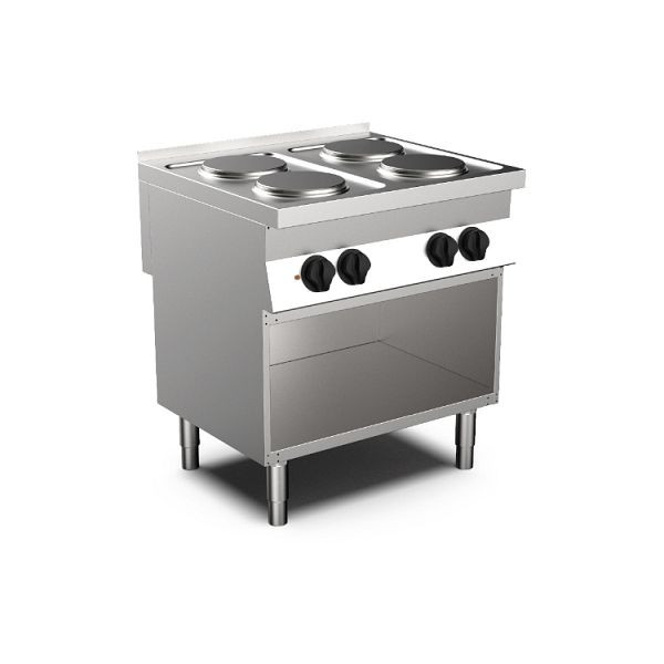 Cuisinière électrique Mareno MO-700 avec 4 plaques de cuisson rondes, 80cm, 170.407