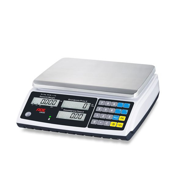 Balance d'atelier ADE LW300-6e, charge maximale : 6 kg, incrément de chiffres : 1g 2g, 2323-6