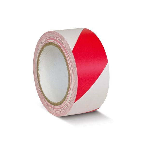 Ruban de marquage au sol Mehlhose standard rouge/blanc 50mmx33m, KMSY05033