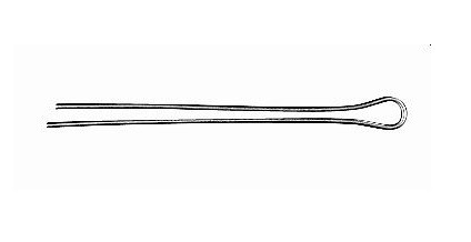 Goupilles fendues de fixation Gallagher longues pour Insultimber/Ecopost, paquet de 50, 011063