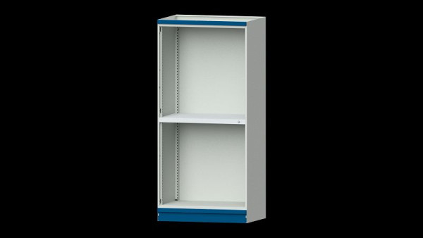 Établis ANKE armoire de base système d'armoire modulaire, modèle 102, 1015 x 720 x 2200 mm, boîtier vide ouvert, RAL 7035/5010, 631.204