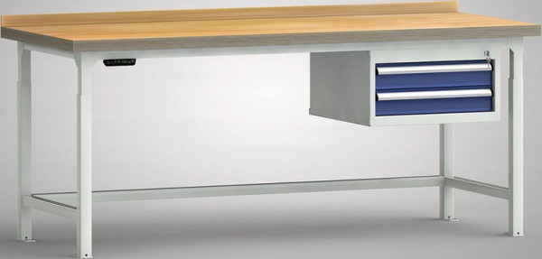Etabli professionnel hydraulique KLW - 2000 x 800 x 750 - 930 mm L x P x H, WPJL05-20M45-E2D01