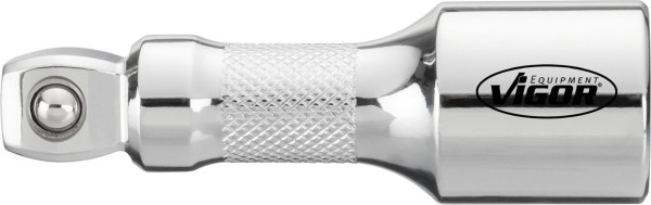 VIGOR Extension pivotante, carré creux 12,5 mm (1/2 pouce), carré plein 12,5 mm (1/2 pouce), 75 mm, V4318