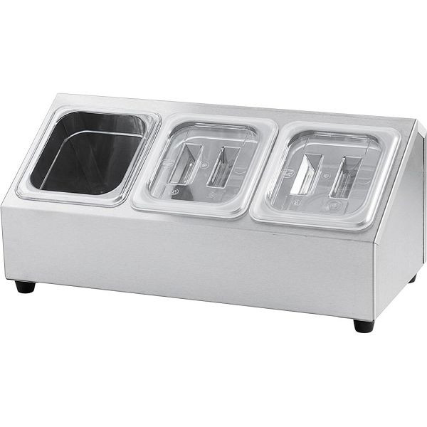 Support Stalgast pour bacs Gastronorm - 3 x GN 1/6 (150 mm), KK0802016