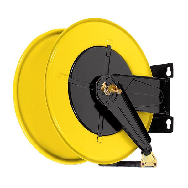 Enrouleur de tuyau industriel ELMAG '430/100' pour air - eau, avec double raccordement entrée, sortie, 13m-2x13mm, 10m-2x17, 20 bar, 43570