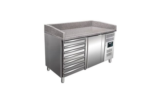 Table à pizza Saro avec tiroirs modèle MARGA PZ 1610 TN, 323-10911