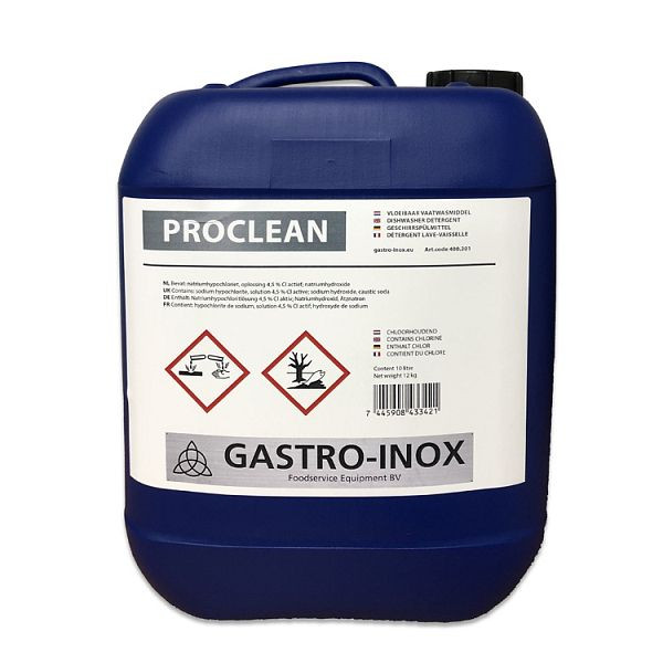 Liquide vaisselle Gastro-Inox Proclean 10 litres, 400.301