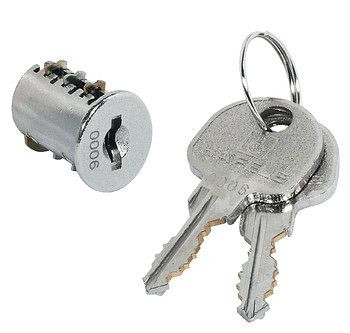 Noyau de cylindre HKW avec 2 clés pour portes EXCELLENT & KIPPMULDE, 402910