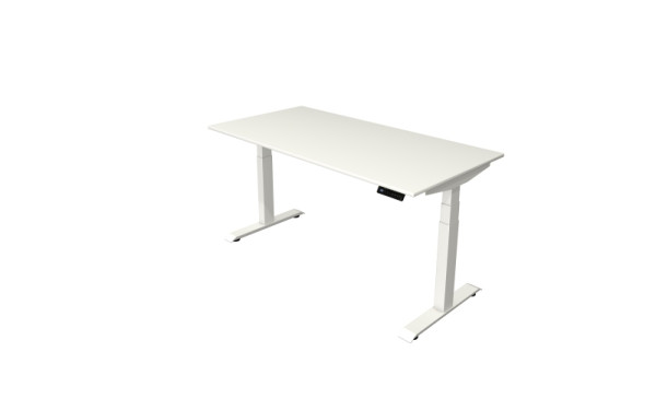 Kerkmann table debout/assise Move 4 nouveau 160 x 80 cm cadre blanc, plateau blanc, 10090610