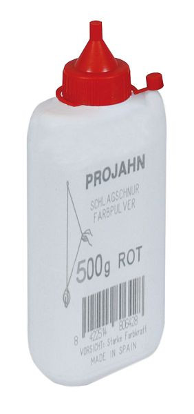 Flacon de poudre de couleur Projahn 500g rouge pour rouleau à craie, 2394-2
