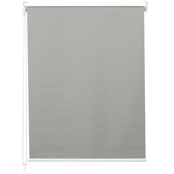 Store enrouleur Mendler HWC-D52, store de fenêtre, store à tirage latéral, protection solaire 120x160cm occultant opaque, gris, 63371