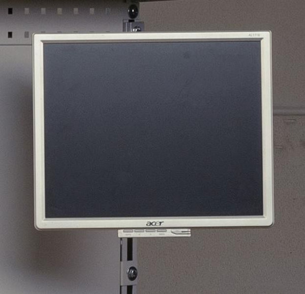 Support mural pour moniteur TFT / LCD "Telescope" KLW en aluminium, couleur argent, support VESA (jusqu'à 100 x 100 mm), ABC-SA2-MTSW-01