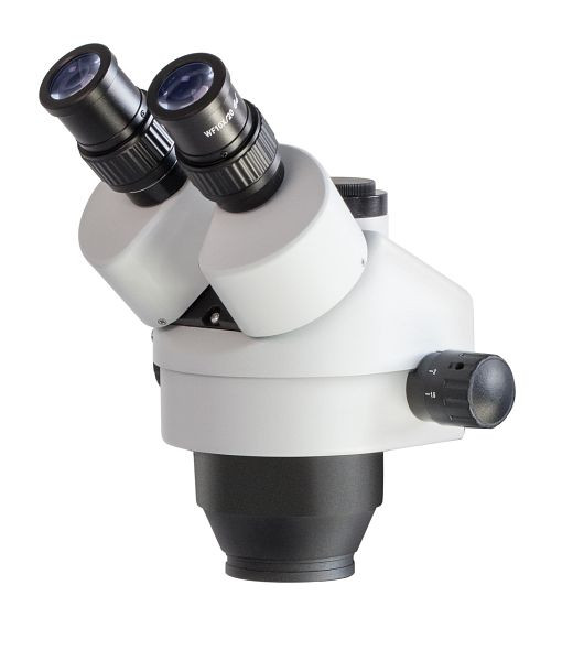 Tête de microscope à zoom stéréo KERN Optics, Greenough 0.7 x - 4.5 x, binoculaire, Oculaire HWF 10x / Ø 20mm High Eye Point, OZL 461