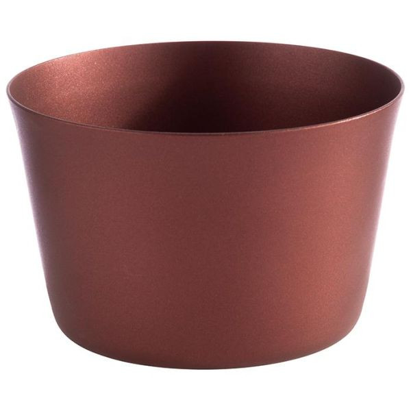 Bol APS -LEVANTE-, Ø 8,5 cm, hauteur : 5,5 cm, acier inoxydable, couleur : rouge cuivre, 0,2 litre, 40708
