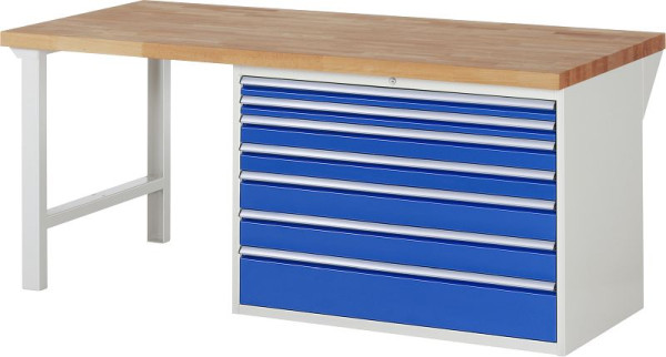 Etabli RAU série 7000 - modèle 7717, L2000 x P900 x H890 mm, base système L2000 x P850 x H850 mm, 03-7717A1-209B4M.11