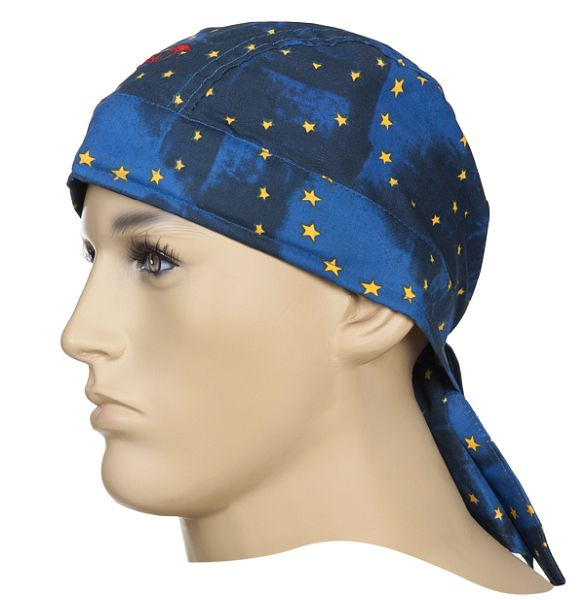 ELMAG bandana de protection contre la chaleur 'drapeau de l'UE' WELDAS 23-3609, en coton, diamètre de la tête 46-68 cm, 59177