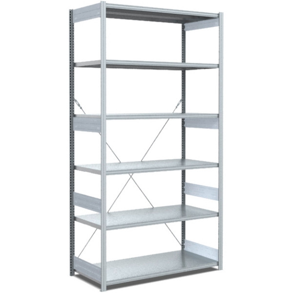Rayonnage BITO type : EL basic field 40mm set de sol /100kg 2499x996x624 6FB galvanisé, C1235-0008