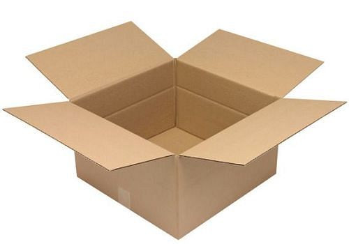 Boîte pliante en carton ondulé TransPak 1 paroi, dimensions intérieures 420 x 420 x 250 mm, qualité 1,30C, paquet de 25, 299283