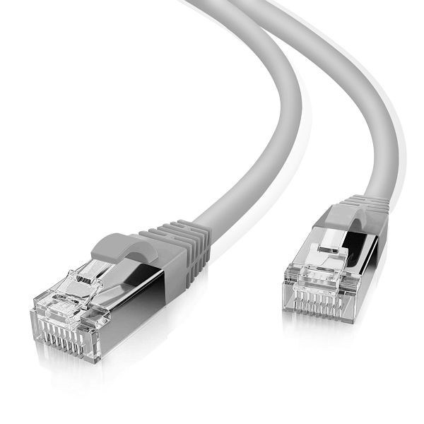Câble patch Helos SF/UTP Cat 5e gris 2,0m, 117796