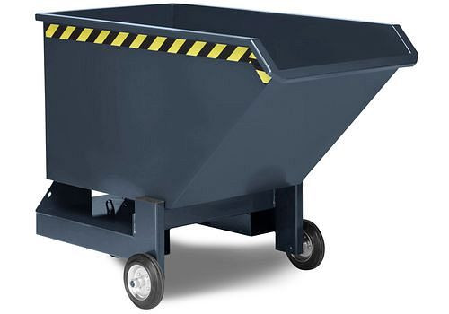Chariot basculant RR Industrietechnik en acier, volume 1000 litres, gris, 269929