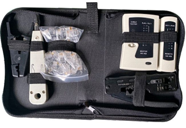 Kit d'outils de technologie réseau Helos, 6 en 1, avec sac, 304270