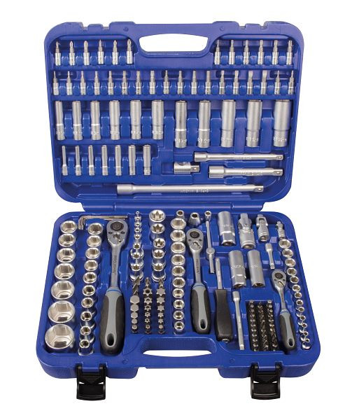 Projahn 1/4 "+ 3/8" + 1/2 "proficraft set 182 pièces, 72 cliquets à dents, 8664