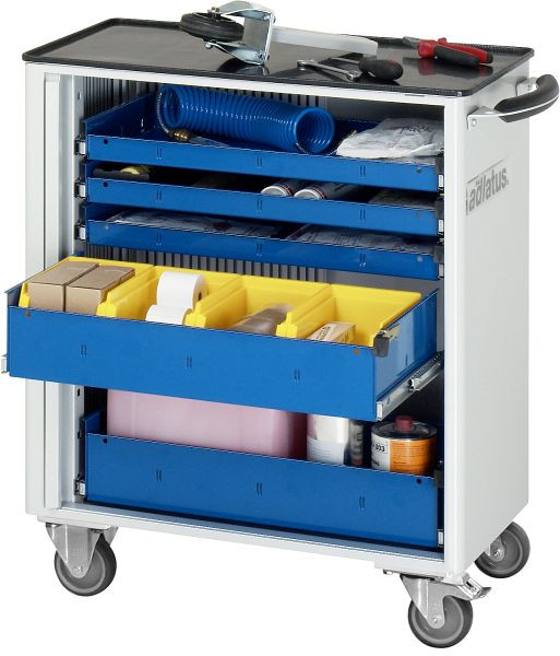 Chariot à outils RAU série Adlatus modèle 7265, L725 x P400 x H860 mm, avec support métallique, 02-7265.11