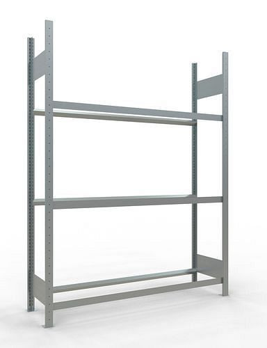 Rack à pneus Schulte, champ de base, 3 niveaux de stockage, largeur du compartiment 1500 mm, 1560 x 436 x 2000 mm, 278851