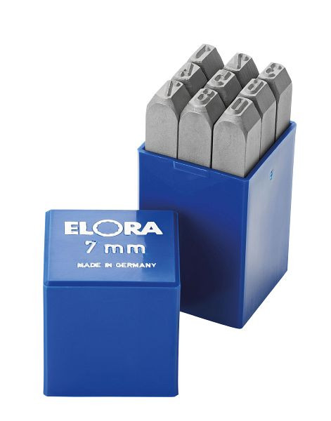 Ensemble ELORA Schlagziffer, 9 pièces, 400Z, hauteur de la police: 20 mm, 0400000200000