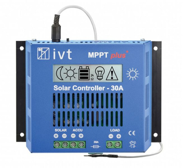 Régulateur solaire IVT MPPTplus⁺ 12 V/24 V, 30 A, 200037