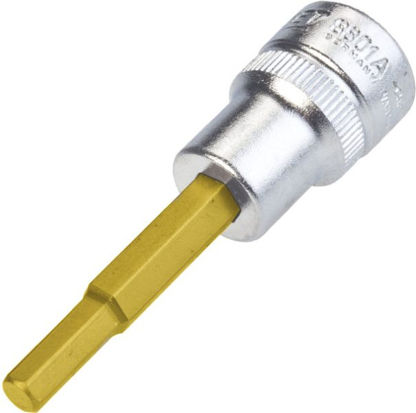 Douille de tournevis Hazet, carré creux 10 mm (3/8"), profil de douille hexagonale, 3/16", 8801A-3/16