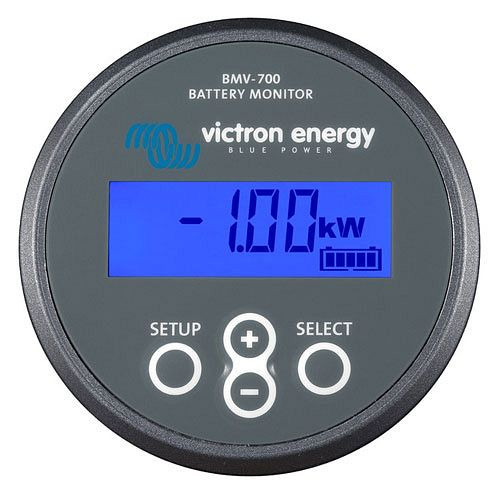 Moniteur de batterie Victron Energy BMV-700, comprenant un shunt 500 A / 50 mV et un câble, 8-04-001155, BAM010700000R