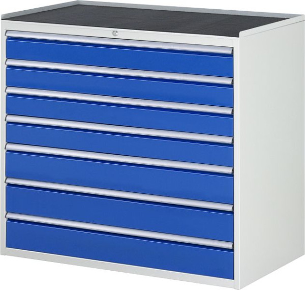 Armoire à tiroirs RAU série 7000, support métallique, 7 x tiroirs taille XXL 4xH120, 3xH150 mm, 1145x1035x650 mm, 03-XXL7.10A-MT.11
