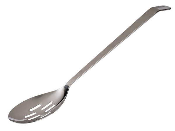 Cuillère APS Chafing Dish, longueur totale : 35 cm, acier inoxydable 18/10, partie avant polie, manche mat, fendu, 00593