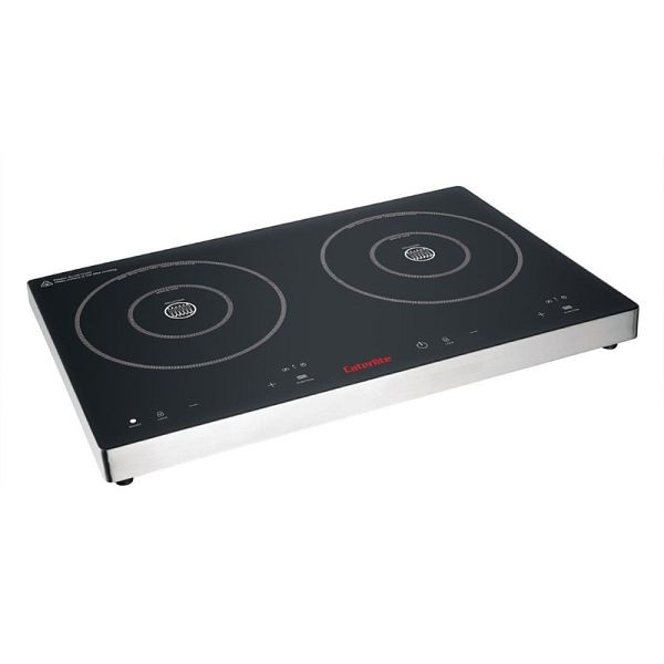 Table de cuisson double induction Caterlite avec commande tactile 3000W, DF824
