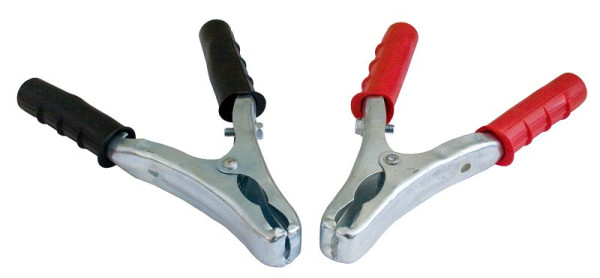 Jeu de pinces de poteau ELMAG 1x de chaque rouge + noir pour EUROSTART 250-1000 - SB, 54633