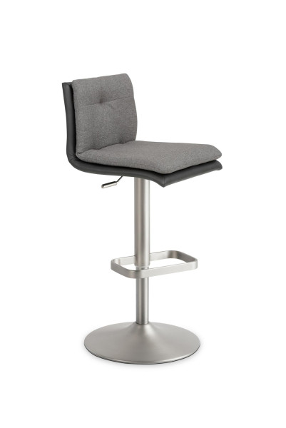Mayer Sitzmöbel , structure chromée mate, assise rembourrée confortable avec coussin intérieur supplémentaire, anthracite/gris chiné, 1211_04_124
