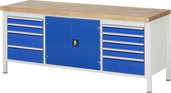 Etabli RAU série 8000 - modèle 8908, L2000 x P700 x H840-1040 mm, 13-8908A2-207B4H.11